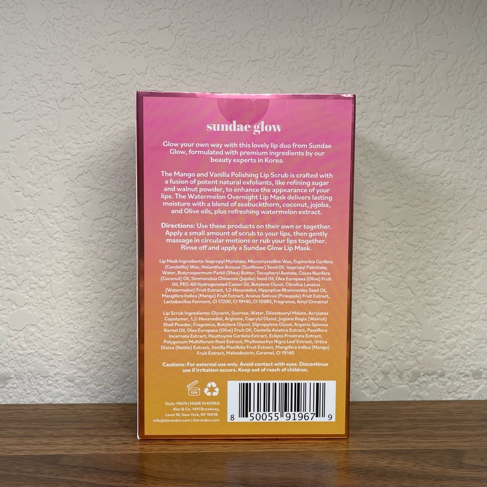BNIB sundae glow Lip Mask & Lip Scrub Duo - Picture 4 of 7
